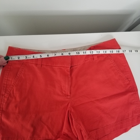 J Crew 5 Inch Classic Chino Short Red/Orange Size 8 - Picture 8 of 9